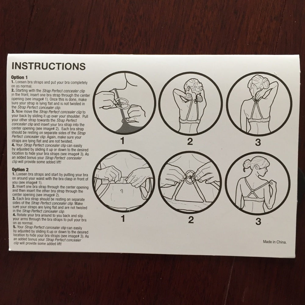 2/$20 NEW Bra Strap Converter Clips - To Racerback - Picture 3 of 6